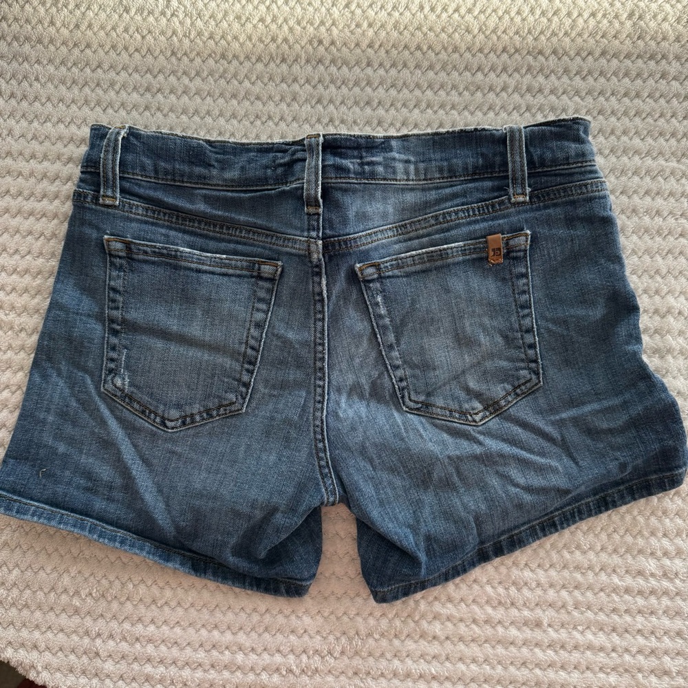 Joe's Jeans Classic Blue Ripped Shorts - Picture 3 of 6